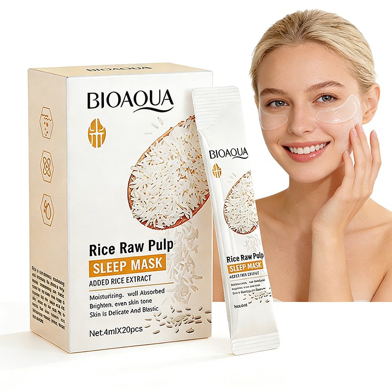 Skincare Bioaqua - قناع الوجه الليلي من بيواكوا بالأرز