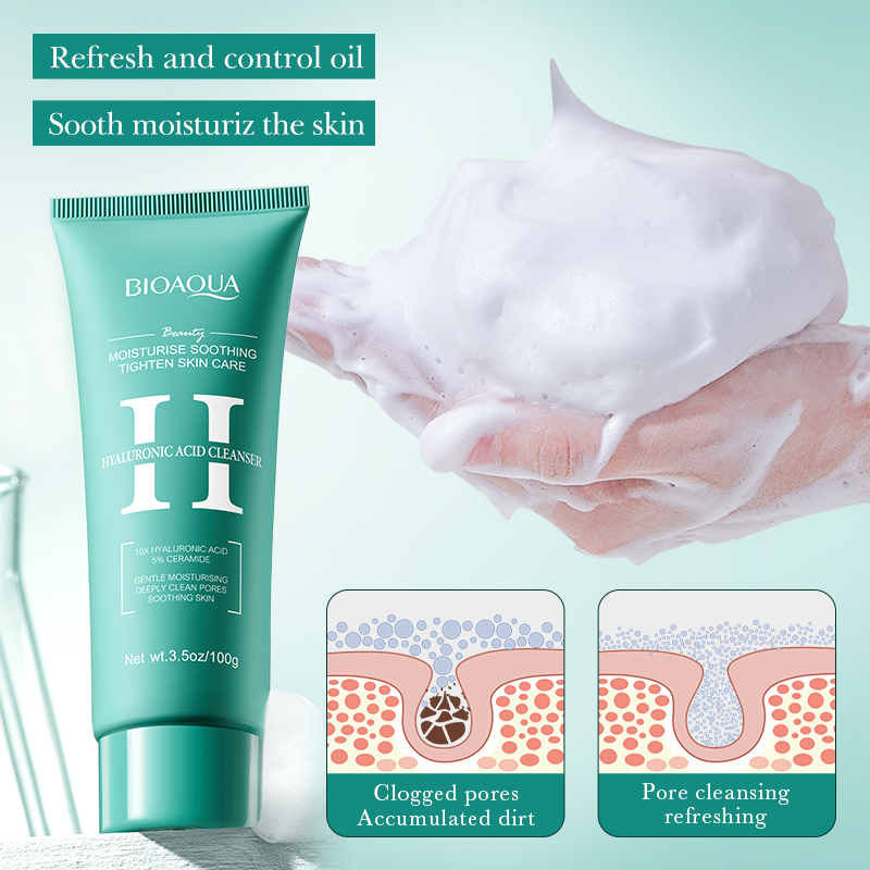 BIOAQUA حمض الهيالورونيك منظف  - مراجعة Skincare Bioaqua وسعره